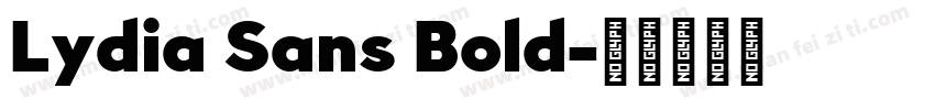 Lydia Sans Bold字体转换